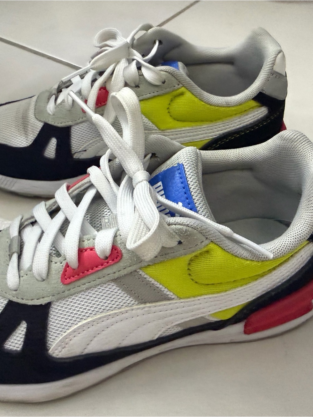 Women’s Multicolor Athletic Sneakers with White Laces